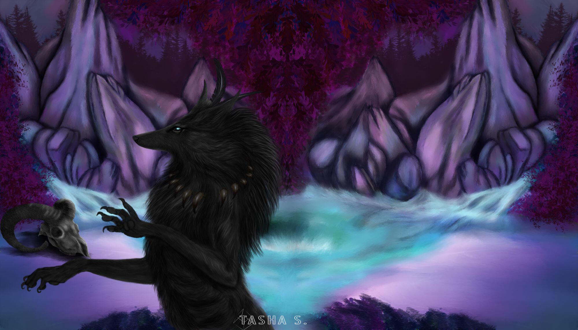 "Endless" - Site banner commission painted in Adobe Photoshop